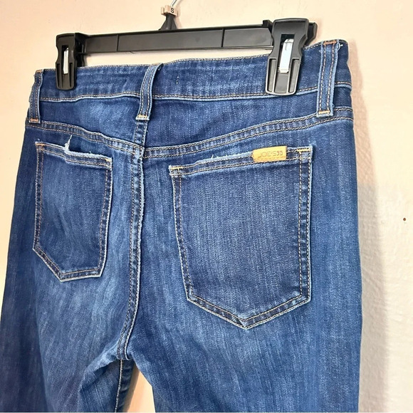 Joes Jeans The Icon Mid Rise Skinny Frayed Hem Indigo Womens 27 - Picture 7 of 12